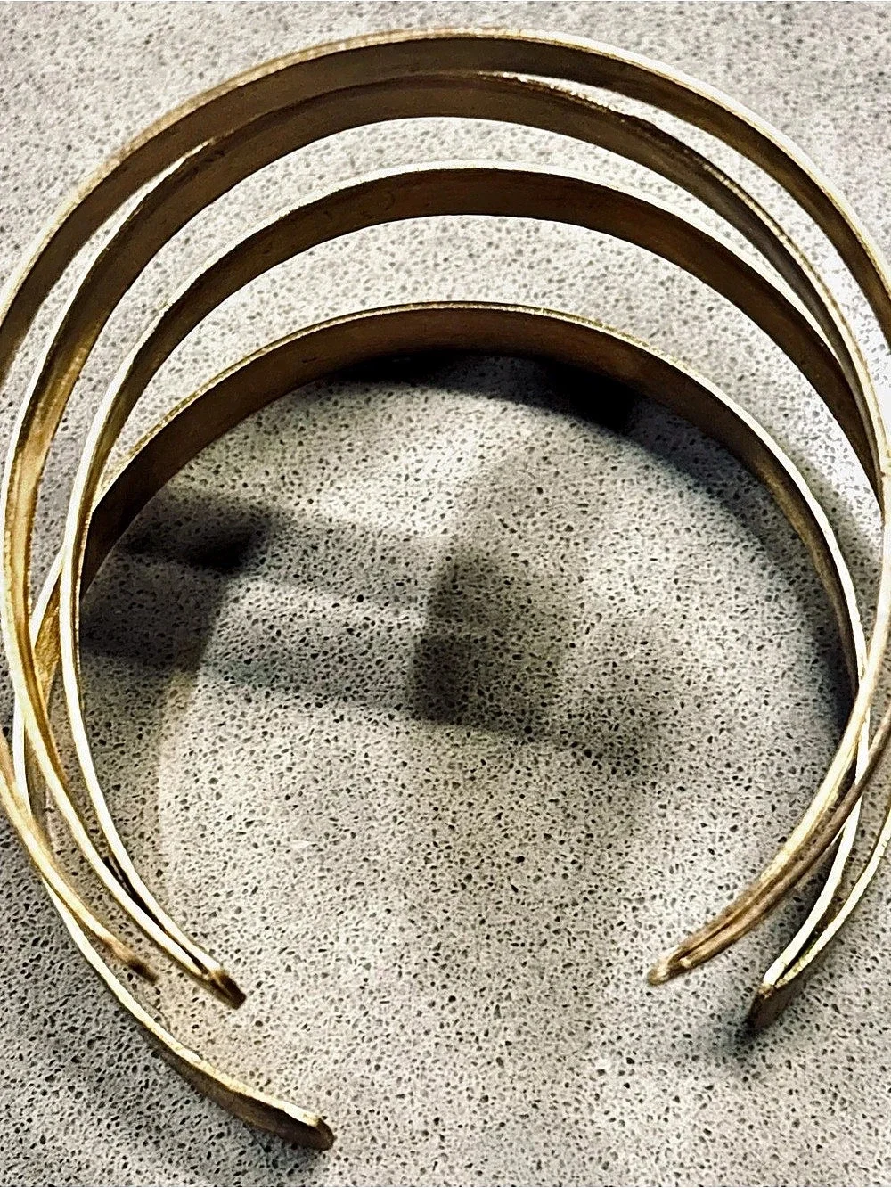 1970’s Hammered Gold Cuff Bracelet